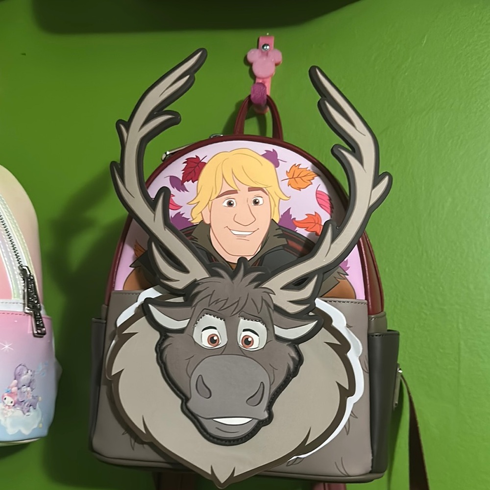 Loungefly Brown and Pink Sven Bag